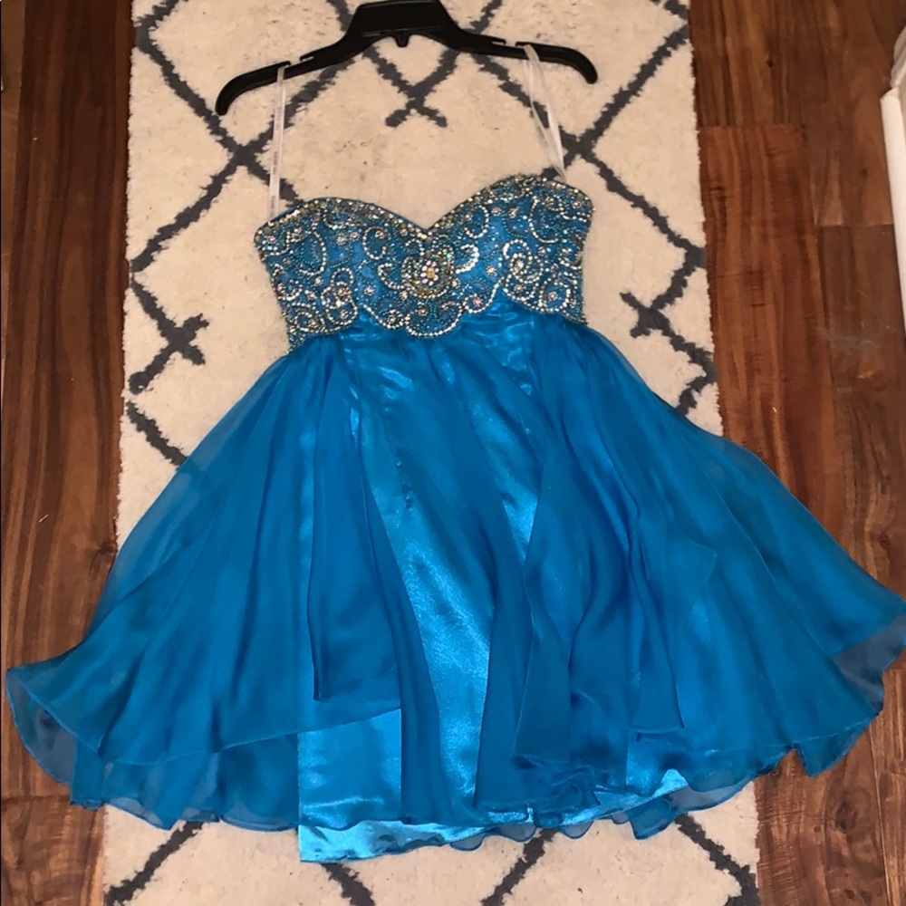 Blue studded Sherri hill dress. Worn once